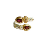 BAGUE ADELINA ARGENT TOURMALINE ROSE