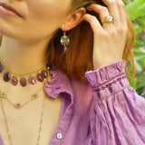 BOUCLES D'OREILLES DONA GRENAT
