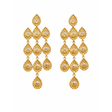BOUCLES D'OREILLES NESIS OR ZIRCONS