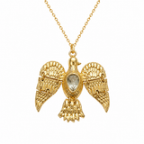 Collier Aera Or Améthyste Verte