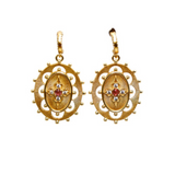BOUCLES D'OREILLES CORSEA TOURMALINE ROSE