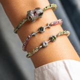 Bracelet Antissa Tourmaline Rose & Diamants