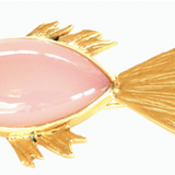 BARRETTE POISSON QUARTZ ROSE