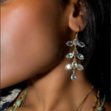 BOUCLE D'OREILLES NOA TOPAZE BLEU