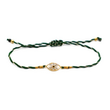 BRACELET KOMA VERT ET DIAMANTS
