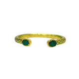 BRACELET SALOMÉ EMAIL VERT & ONYX VERT