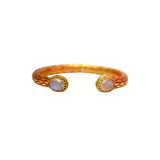 BRACELET SALOMÉ ÉMAIL ROUGE / PIERRE DE LUNE