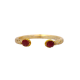 BRACELET SALOMÉ ÉMAIL BLANC / RUBIS