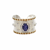 BAGUE CAMALA ARGENT IOLITE