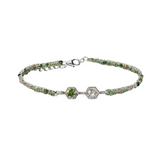 Bracelet Vanitiya Tourmaline Verte & Diamants