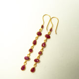 BOUCLES D'OREILLES LISON RUBIS