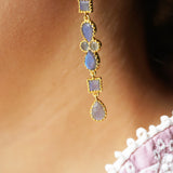BOUCLES D'OREILLES MAURYA LABRADORITE