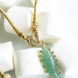 PENDENTIF SÉLÉNE AGATE VERTE