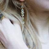 BOUCLES D'OREILLES MAURYA AMÉTHYSTE VERTE