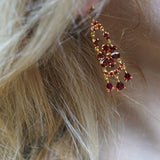 BOUCLES D'OREILLES TERAMO GRENAT