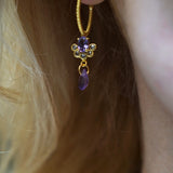 BOUCLES D'OREILLES KARLA AMÉTHYSTE