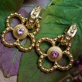 BOUCLES D'OREILLES GIORLA TOURMALINE ROSE