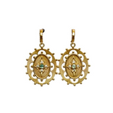 BOUCLES D'OREILLES CORSEA TOURMALINE VERTE
