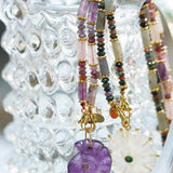 COLLIER NERÉE AMÉTHYSTE ET FLUORITE