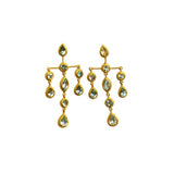 BOUCLES D’OREILLES JUSTINE TOPAZE BLEU