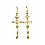 BOUCLES D'OREILLES MONZA PÉRIDOT