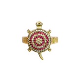 BAGUE FIDELA ZIRCONS ROSE
