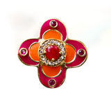 BAGUE GIULIA EMAIL ROSE & RUBIS