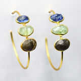BOUCLES D'OREILLES RIMA KYANITE
