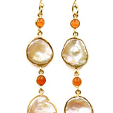 BOUCLES D'OREILLES ROYA CORNALINE