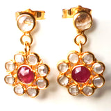 BOUCLES D'OREILLES FLORENCE ROSE PM