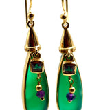 BOUCLES D'OREILLES LEANA ONYX VERT