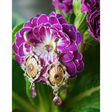 BOUCLES D'OREILLES ALEXANDRIE AMETHYSTE