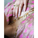 BAGUE ANALI OR TOURMALINES