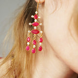 BOUCLES D'OREILLES LIZIA RUBIS