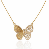 Collier Mariposa Or