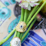 BAGUE RINA ARGENT TOURMALINE VERT