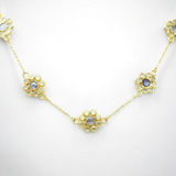 COLLIER FLORENCE GRAND MODELE BLEU