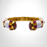 BRACELET INDIRA EMAIL BLANC RUBIS