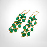 BOUCLES D'OREILLES VICTOIRE ONYX VERT