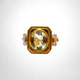BAGUE ATHENA AMÉTHYSTE VERTE