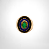 BAGUE GIORGIA EMAIL NOIR / ÉMERAUDE