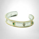 BRACELET NATACHA ARGENT ONYX VERT