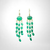 BOUCLES D'OREILLES ADELIA ONYX VERT
