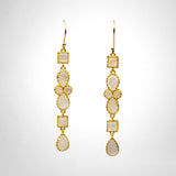 BOUCLES D'OREILLES MAURYA PIERRE DE LUNE