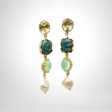 BOUCLES D'OREILLES JEANNE CHYSOPRASE