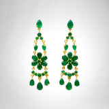 BOUCLES D'OREILLES TERAMO ONYX VERT