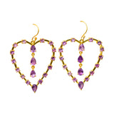 BOUCLES D'OREILLES ALMA AMÉTHYSTE