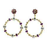 BOUCLES D'OREILLES FANNY MULTI PIERRES