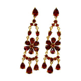 BOUCLES D'OREILLES TERAMO GRENAT