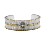BRACELET KOS ARGENT AMÉTHYSTE VERTE